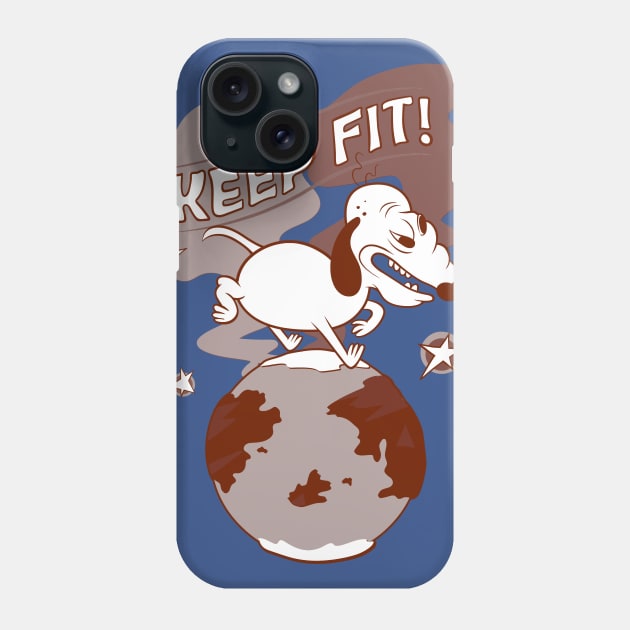 Keep fit (Rustic) Phone Case by Ex-poser