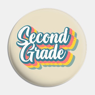 Vintage Cool Second Grade Pin