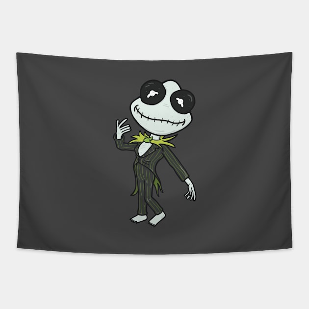 The Nightmare Before Kermit Tapestry by Cam Garrity