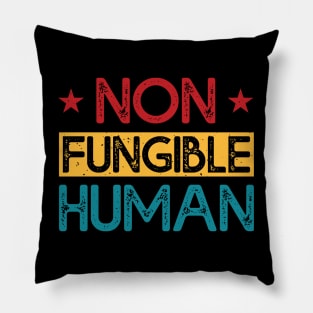 Non-Fungible Human: Embrace Your Unique NFT Identity Pillow