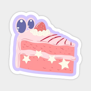 Cake Slice Purple Ver Magnet