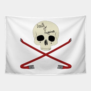 Skull and cross crowbars Tapestry