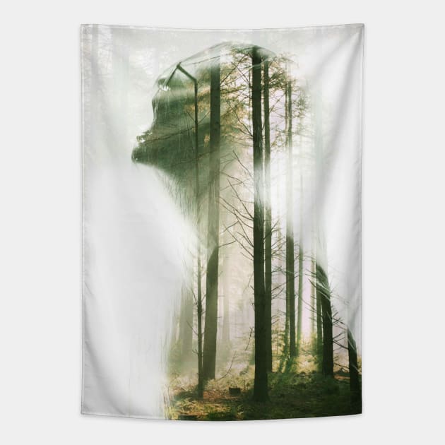 Nature Screaming Tapestry by Egzon 