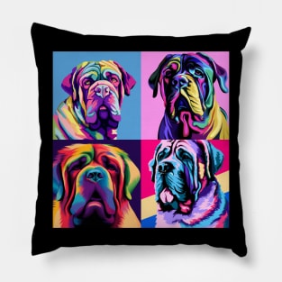 Neapolitan Mastiff Pop Art - Dog Lover Gifts Pillow