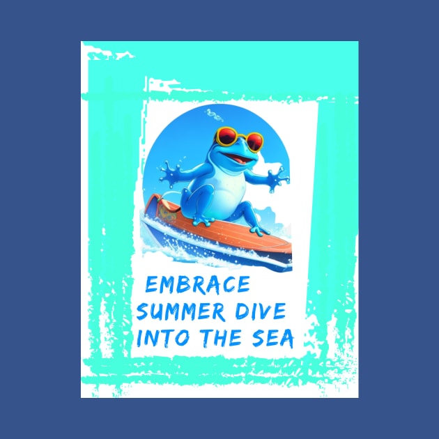 Embrace Summer: Dive into the Sea T-Shirt by MAT JAARAK