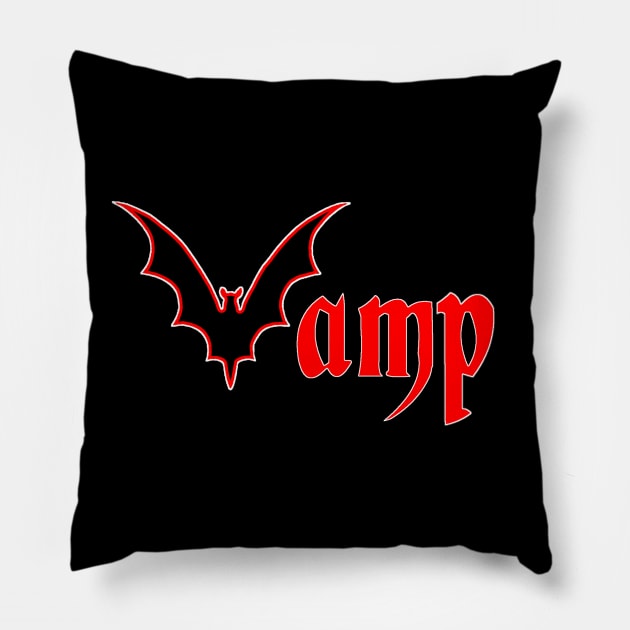 Vamp - Vampire Goth Pillow by Immortals In Art