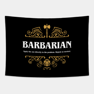 Barbarian Class Tabletop RPG Gaming Tapestry