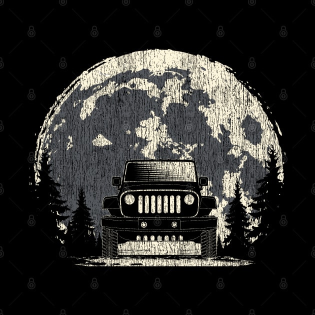 Jeep Under The Moon Night Rider For Men and Women by Dailygrind