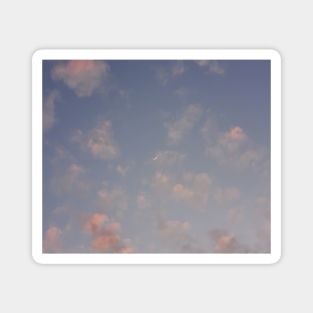 moon sunset clouds Magnet