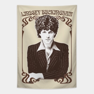 Lindsey Buckingham /\/\/ Original Vintage Style Fan Design Tapestry