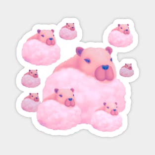 Capybaras In The Clouds Magnet