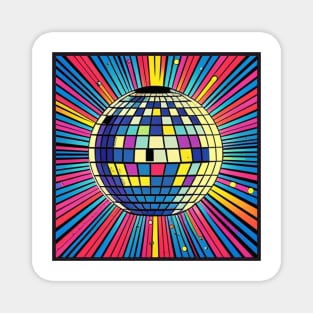 70s Retro Disco Ball Magnet