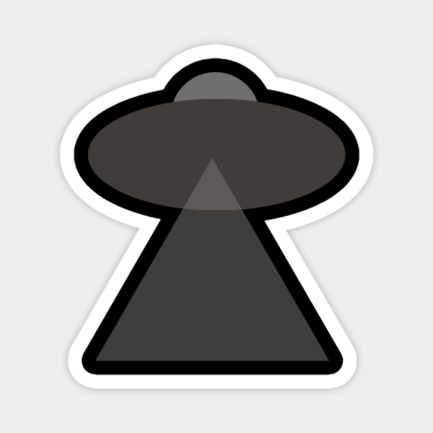 minimalist spaceship Magnet by gustavoscameli