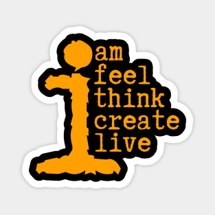 Human Am I Life Instructions Magnet