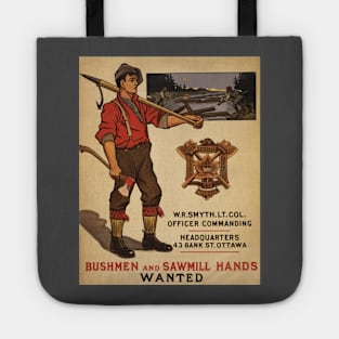 Vintage Canadian Forestry Battalion Tote