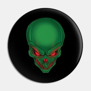 Alien Head Pin