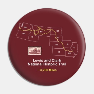 Route Map Design, The Lewis and Clark Trail Pin