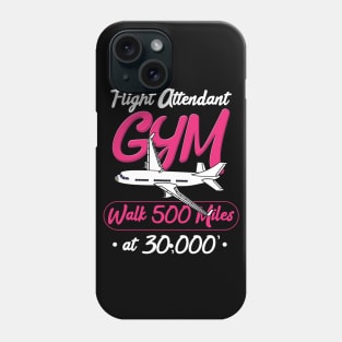 Flight Attendant Gym Phone Case