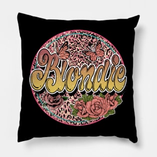 Blondie Great Gift Flowers Proud Name Christmas 70s 80s 90s Pillow