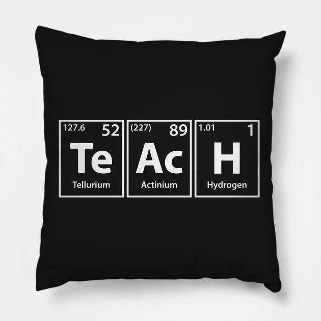 Teach (Te-Ac-H) Periodic Elements Spelling Pillow by cerebrands