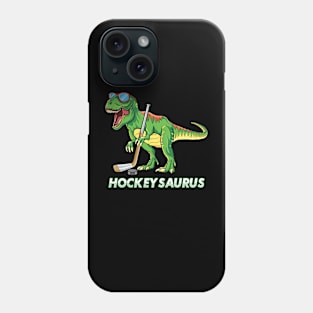 Hockeysaurus Dinosaur Ice Hockey Trex Kids Boys Ice Hockey Phone Case