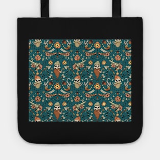 lumberjack skulls pattern Tote