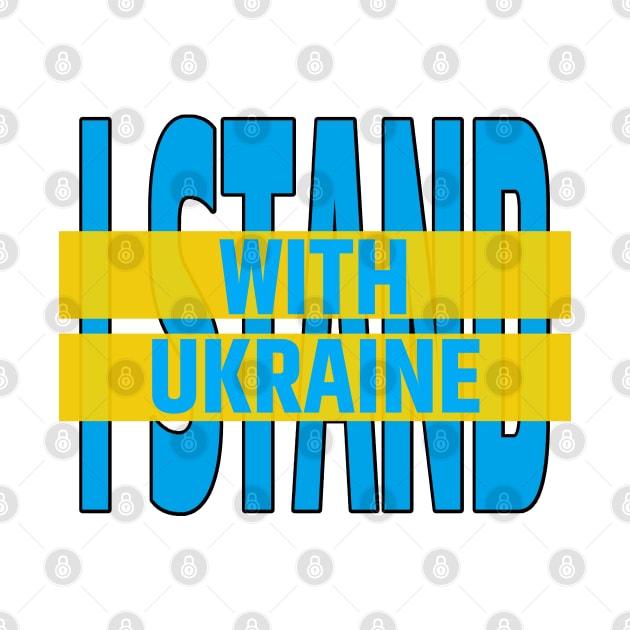 I STAND WITH UKRAINE by Jadotdot Designs