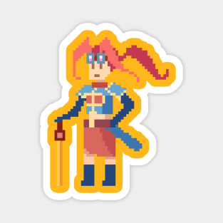 Little Warrior Pixel 64 Magnet