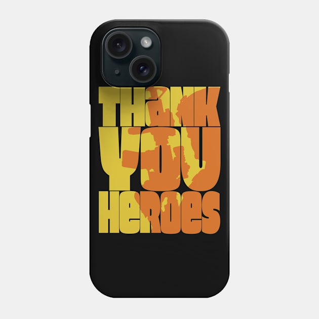 Thank You Heroes Military Silhouette Phone Case by Getmilitaryphotos