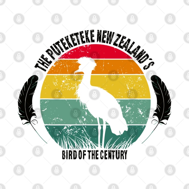 Funny Puteketeke New Zealand's Bird Of The Century Vintage by rhazi mode plagget