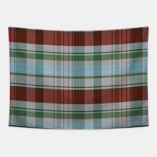 Festive Winter Tartan - Red, Blue, Green, Grey -  Cozy Winter Collection Tapestry