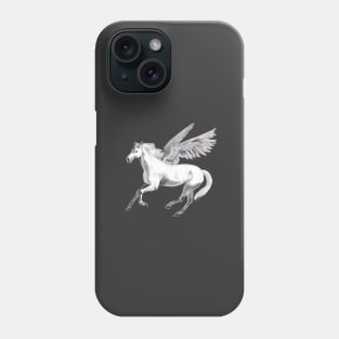 White beautiful horse Phone Case