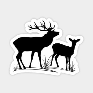 roe deer, stag, animals, hunting, hunter, wild Magnet