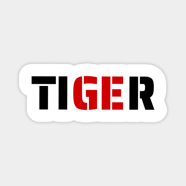 Tiger Fury Magnet by fantastic-designs