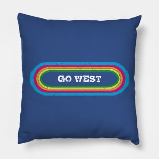 rainbow go west Pillow