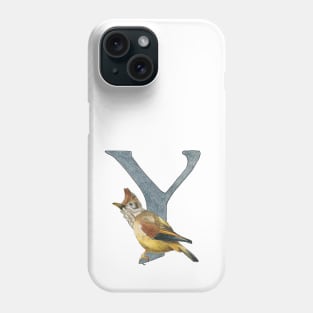 Avian Alphabet Y - Stripe-throated yuhina Phone Case