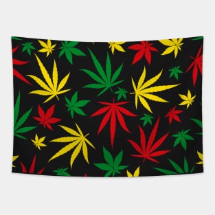 Cannabis Leaf Art Tapestry