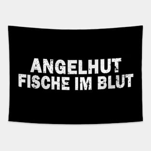 Fischerhut Angeln Hut Fische Teich Karpfen Spruch Tapestry