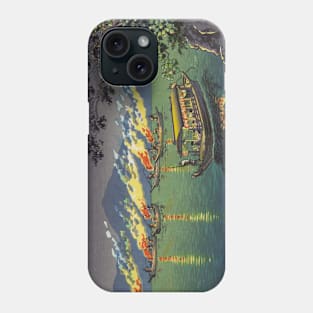 Nagaragawa Cormorant Fishing by Tsuchiya Koitsu Phone Case