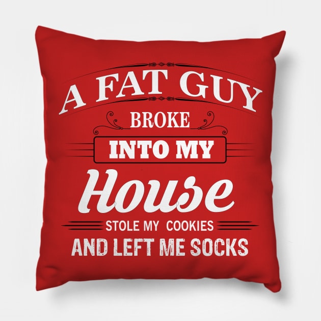 Funny Santa Claus Christmas Saying Pillow by PrintArtdotUS