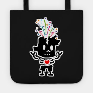 firecracker zombie boy Tote