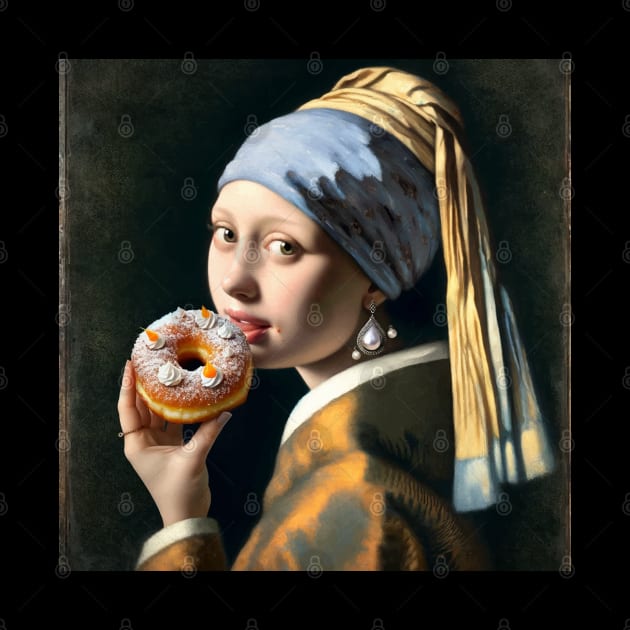 Pearl Earring Paczki Day Treat by Edd Paint Something