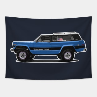 FSJ Beach Truck - Blue, Darks Tapestry