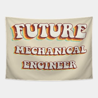 Future Mechanical Engineer - Groovy Retro 70s Style Tapestry