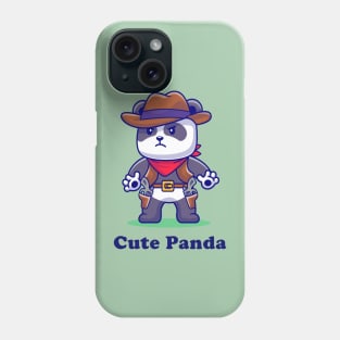 Cute panda kid Phone Case