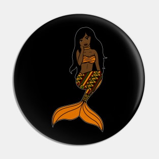 Afro Black Mermaid, Black Girl Magic Pin