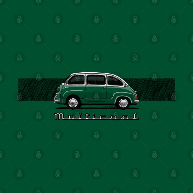 The classic Italian minivan car by jaagdesign