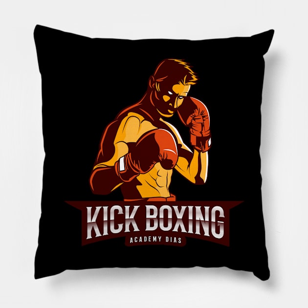 Kickboxing dias Pillow by district28