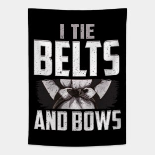 Karate I Tie Belts Not Bows Martial Arts Girl Tapestry