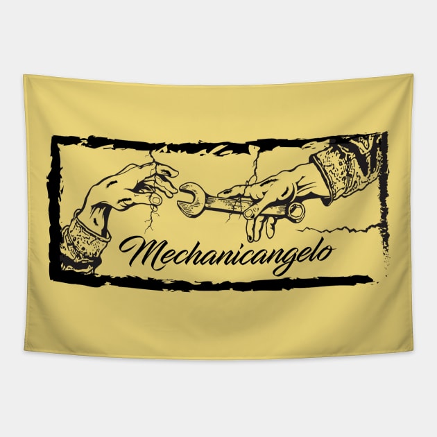 Mechanicangelo Tapestry by silvercloud